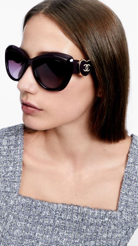 chanel sunglasses with heart logo|chanel sunglasses logo on front.